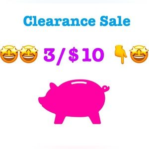 🤩🤩 3/$10 Clearance Sale